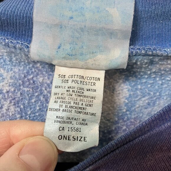 Vintage Much Music Sweatshirt Tie Dye O/S Radical MuchMusic 90s Made in Canada - Picture 5 of 8